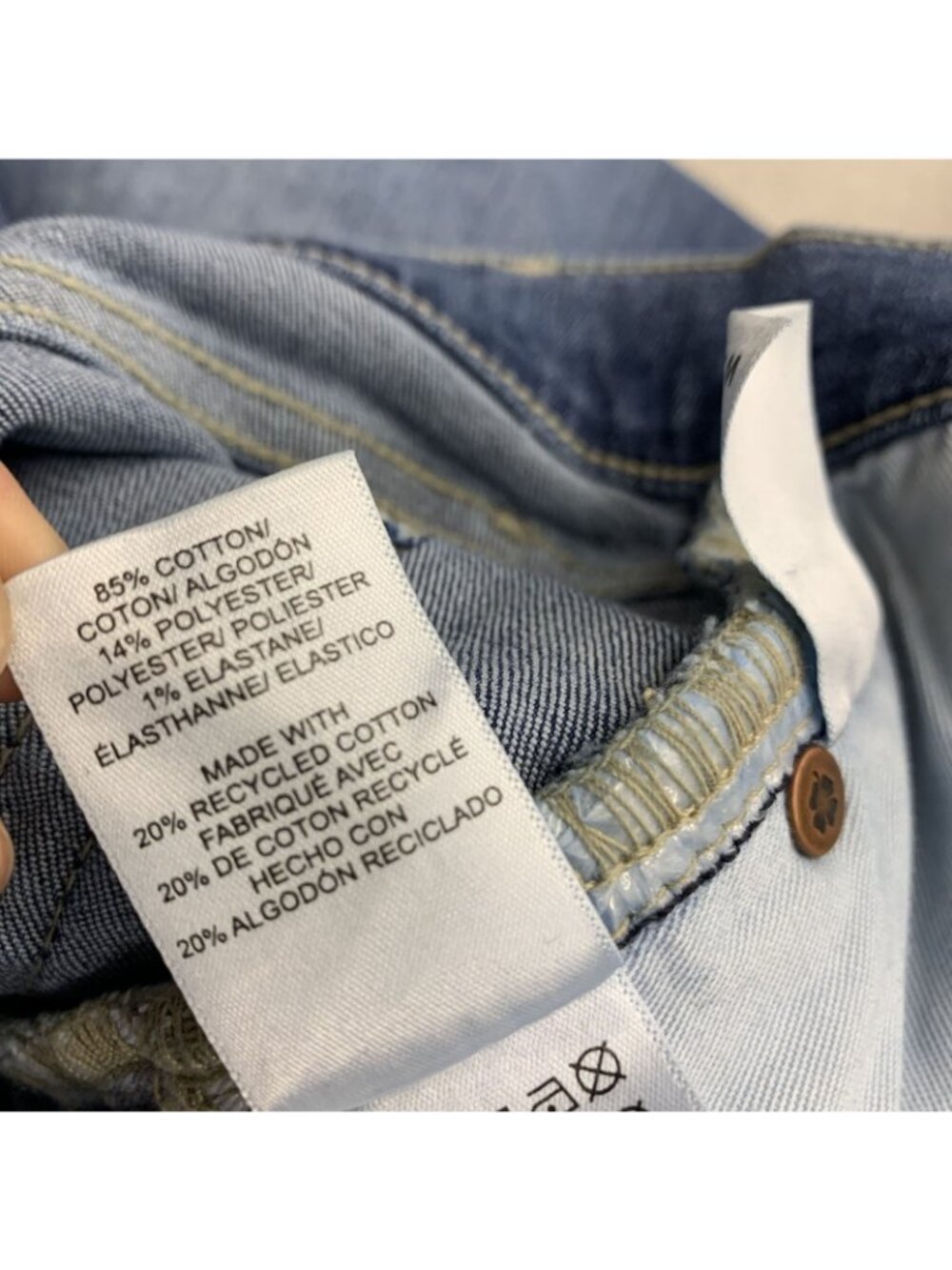 Lucky Brand Men's 36x32 223 Straight Leg Stretch Denim Jeans Light Blue n1295 - Picture 6 of 9